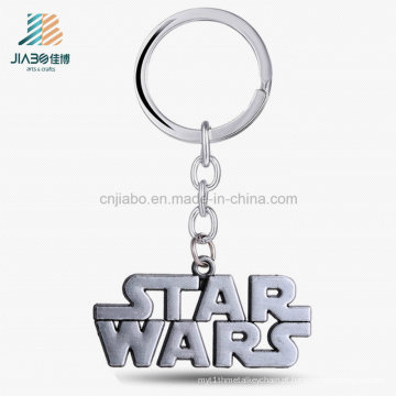 Decoração feita sob encomenda da decoração da liga que molda o chaveiro de prata do metal de Star Wars